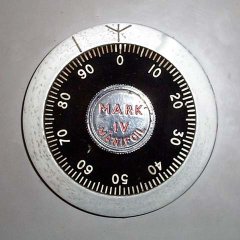 Front view of dial